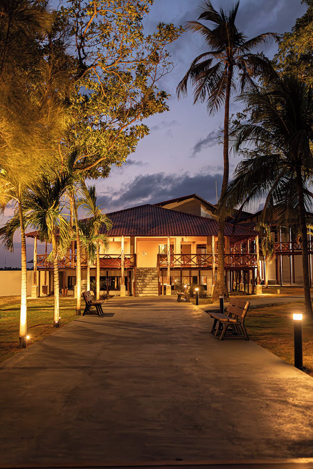 Área externa do Hotel Ilha do Marajó